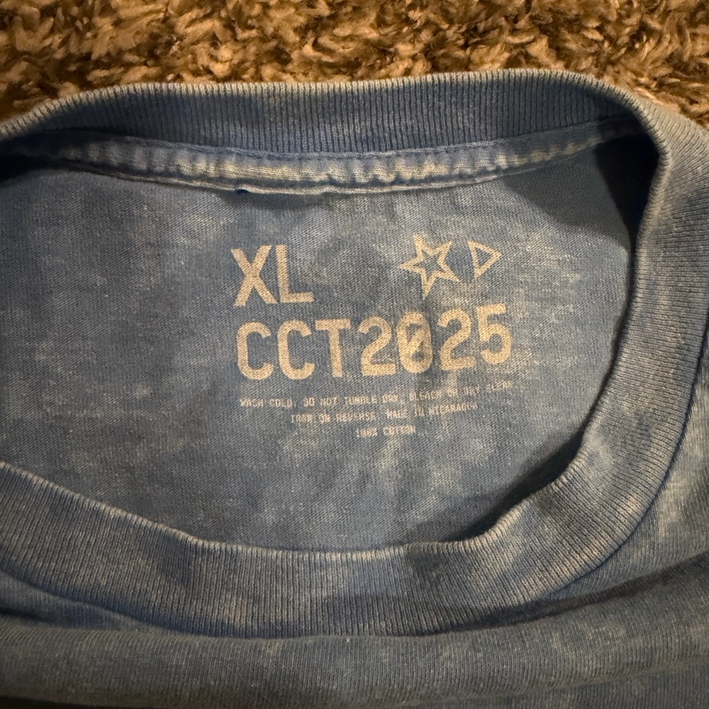 Cowboy Carter “Déjà Blue” Tee — NWOT — Print Imperfections (READ BELOW) - Picture 3 of 10